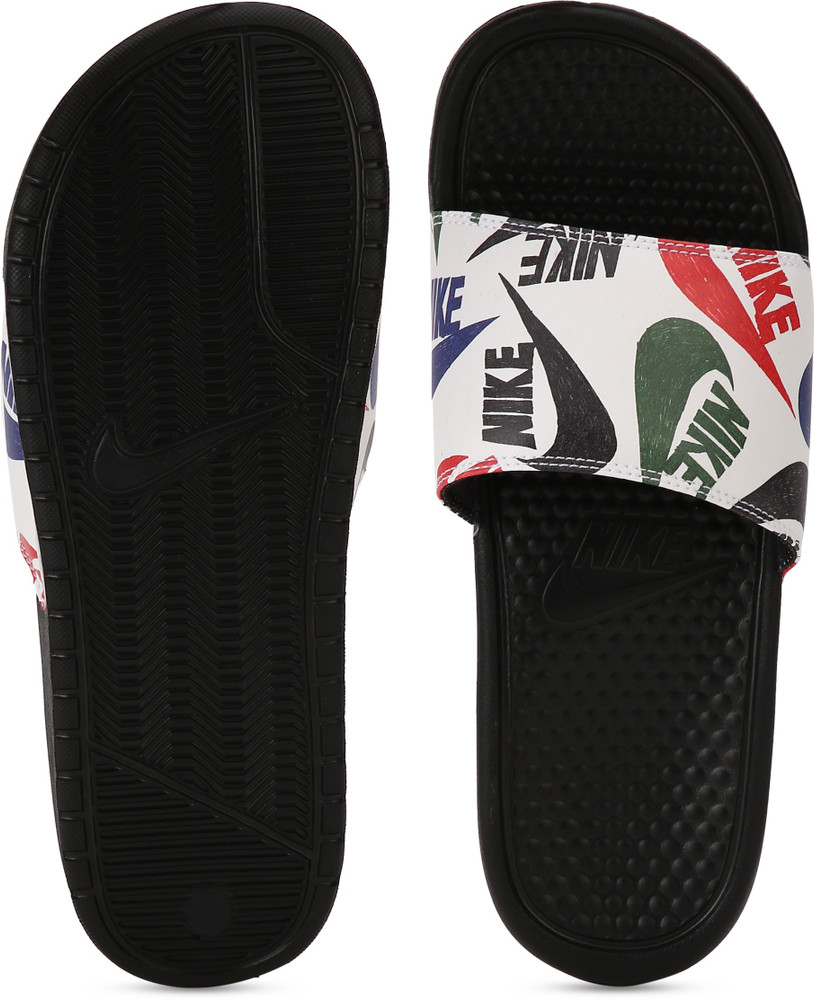 Nike on sale multicolor slides