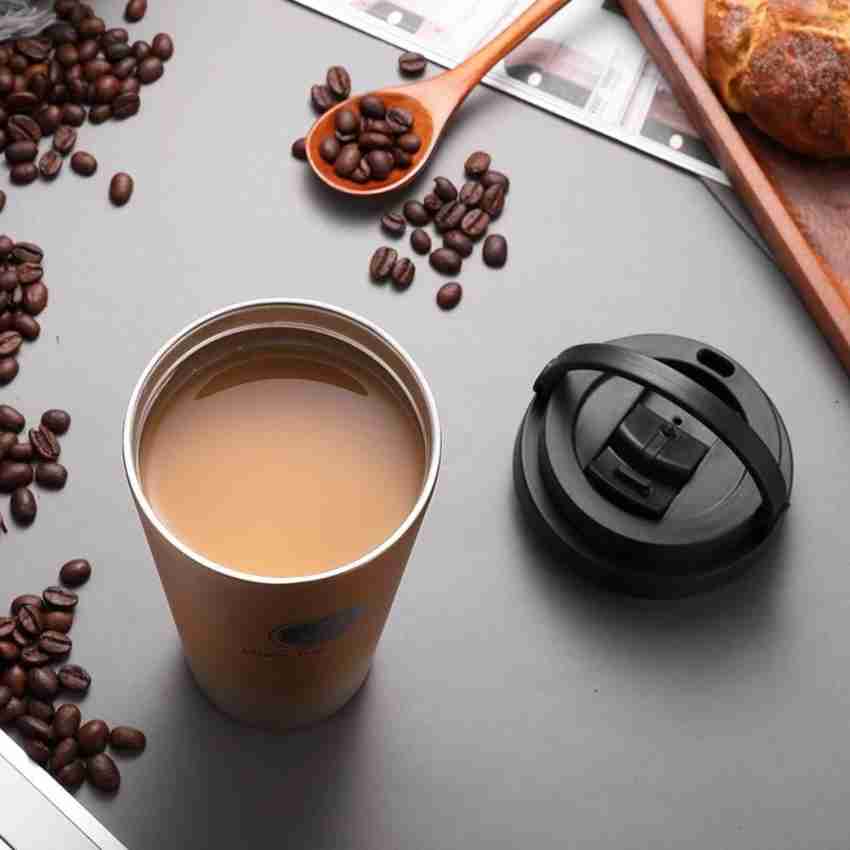 500ml Insulated Travel Coffee Cup Double Wall Leak-Proof Thermos Mug Vacuum  Stainless Steel Tea Tumbler with Lid and Handle