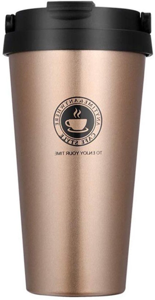 500ml Insulated Travel Coffee Cup Double Wall Leak-Proof Thermos Mug Vacuum  Stainless Steel Tea Tumbler with Lid and Handle