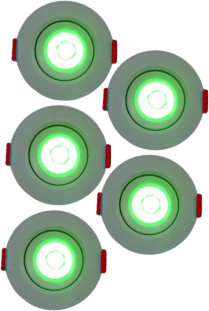 D'Mak 3 Watt Round LED COB Green Focus Light for (Set 5) POP/ Recessed  Ceiling Lamp Price in India - Buy D'Mak 3 Watt Round LED COB Green Focus  Light for (Set