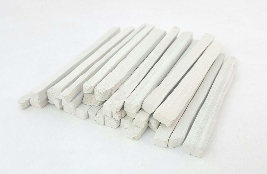 Natural Chalk White Slate Pencils Thick (250 Grams)