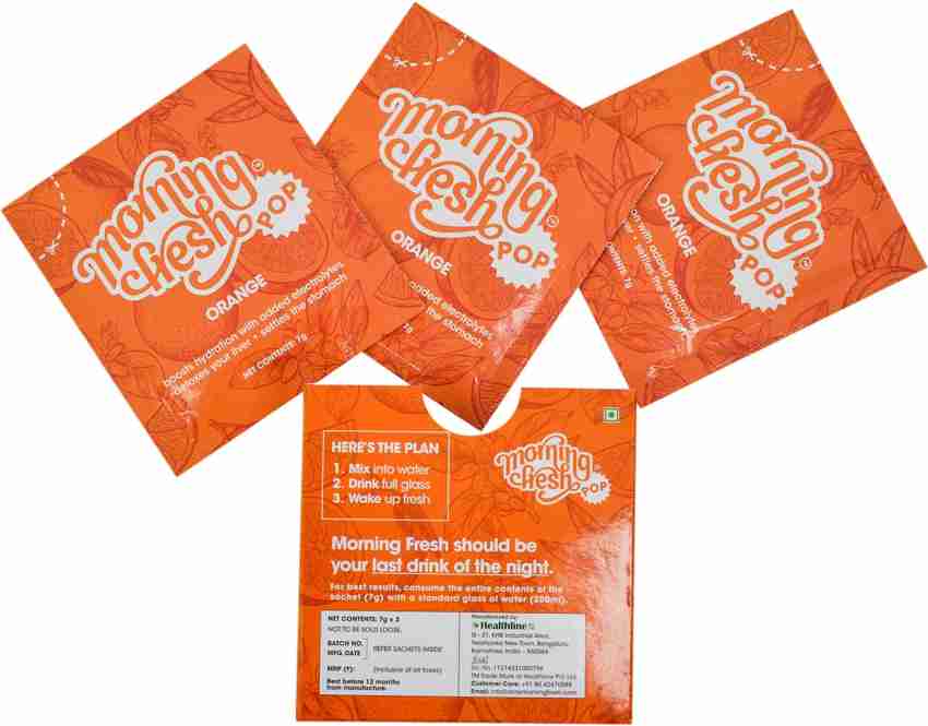 Morning Fresh MFPOP Orange hangover detox drink sachet Price in India - Buy  Morning Fresh MFPOP Orange hangover detox drink sachet online at