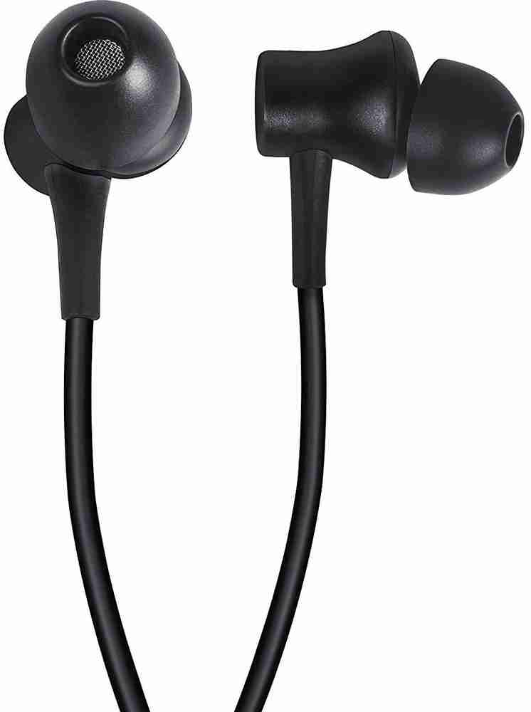 Mi Earphones Basic with Mic Black Wired Headset Price in India