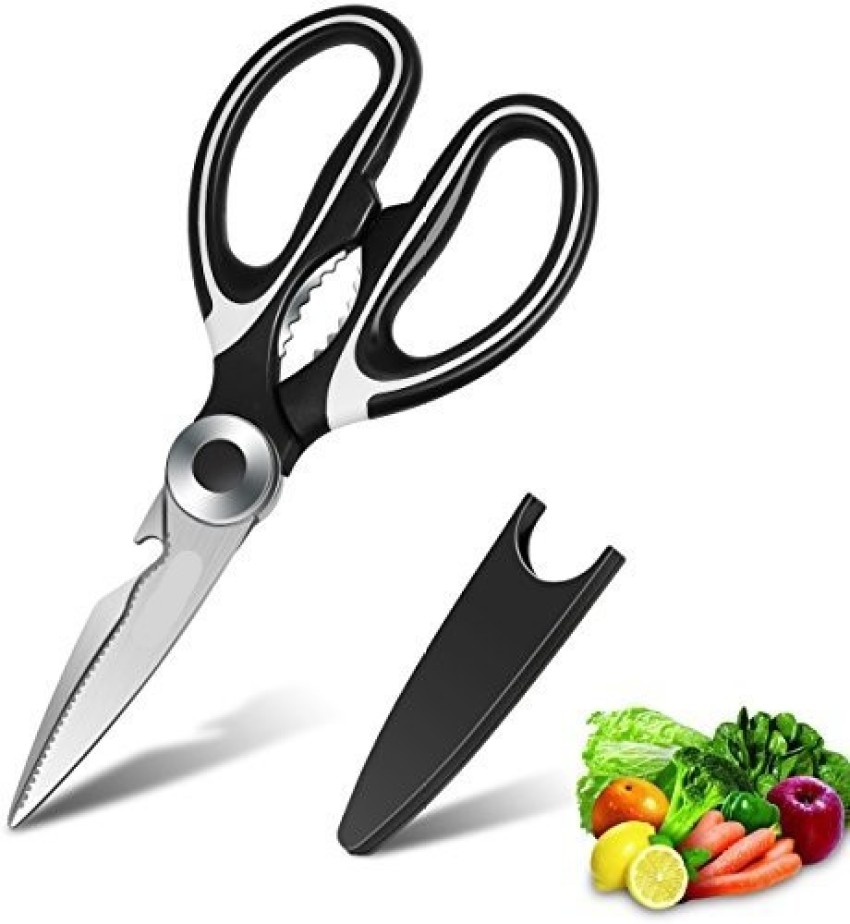 Newness Multi-Purpose Kitchen Scissors, Premium Stainless Steel Solid  Kitchen Shears for Can Opener, Walnut Cracker, Heavy Duty Poultry Scissors  with