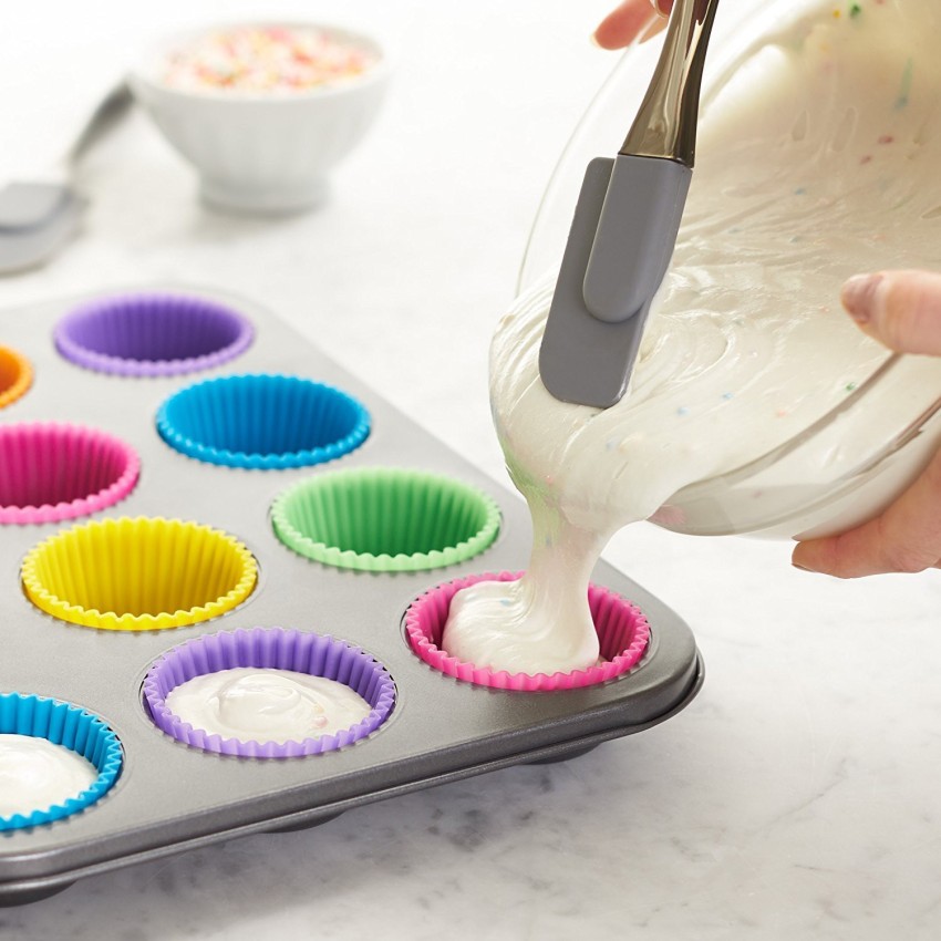 Baking & Beyond Silicone Muffin Pan Set -Blue