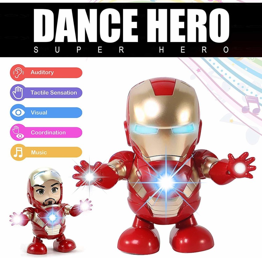 Marvel iron man hot sale dancing light robot