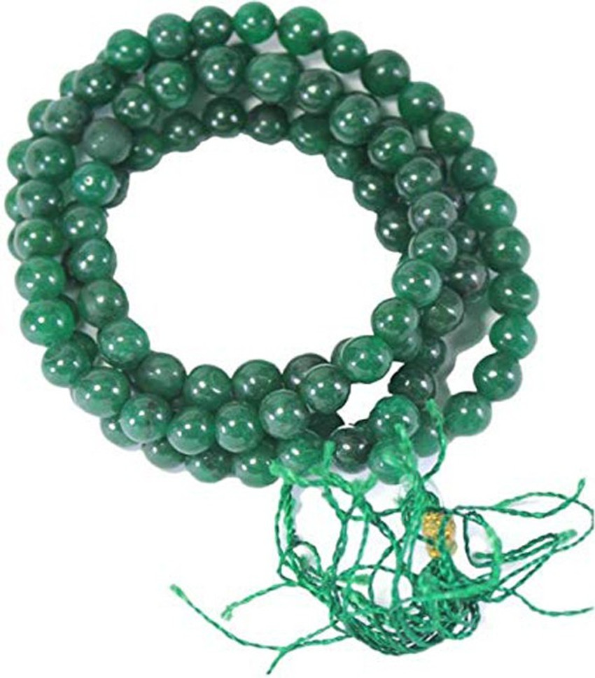 Emerald discount stone mala