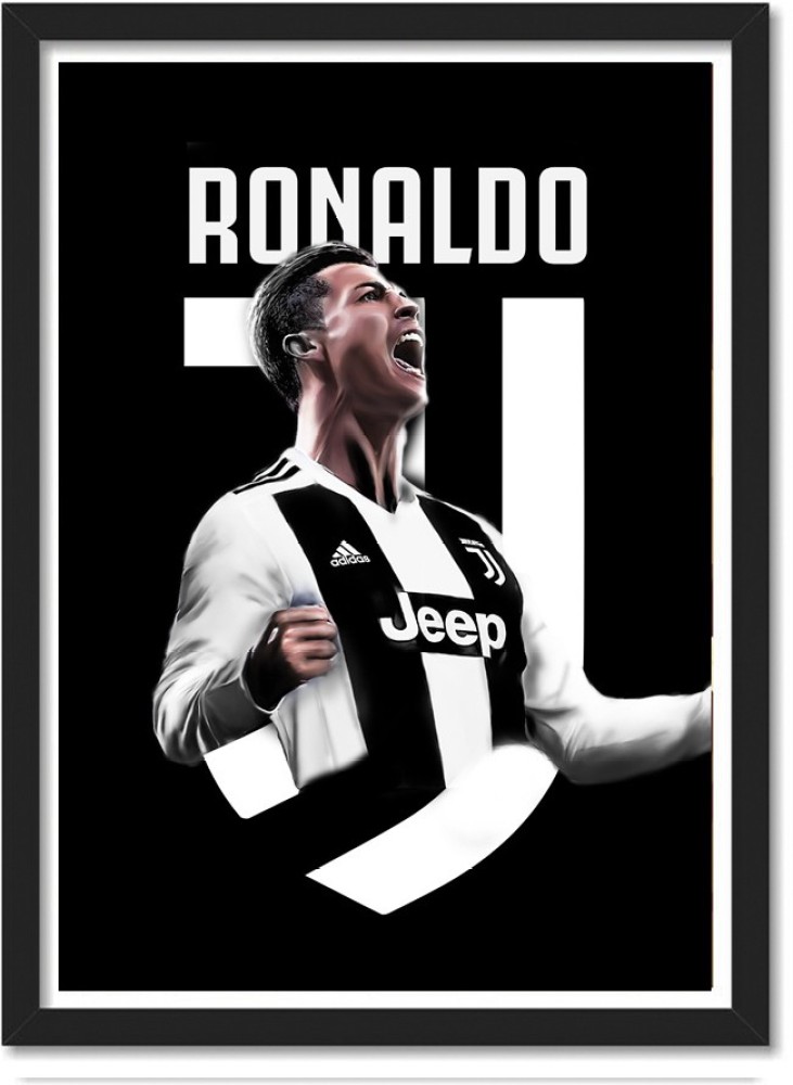 Ronaldo Manchester Jersey Framed Poster for Room & Office(10x13