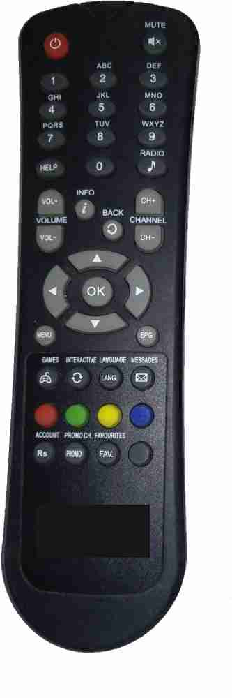 Ehop HD-3 DTH Set Top Box Remote Compatible for (Free Dish) Set