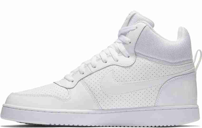 Nike court cheap borough mid white