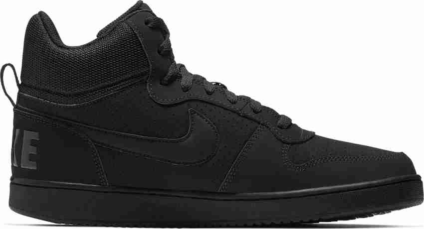 Nike court borough mid black sale