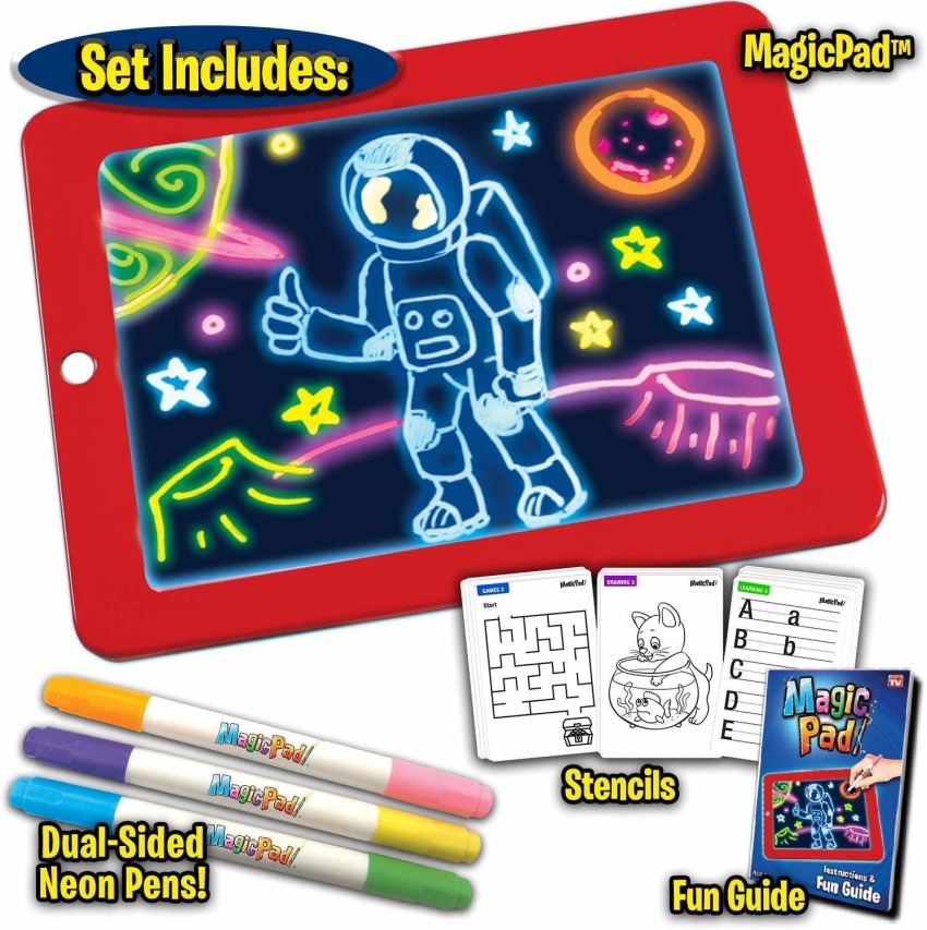 2PCS 8.5 Inch Drawing Art Pad for Kids, Erasable Magic Learning