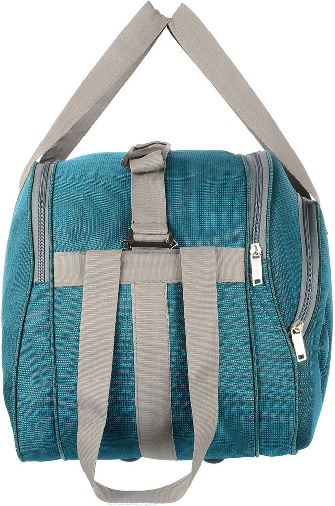 FEDRA Flipkart Fastest look Expandable Superior Tuff Quality Unisex Lightweight Waterproof Synthetic 45 L Green Small Travel Duffel Luggage Bag with 2 Roller Wheels Small Travel Bag Price in India Rev...