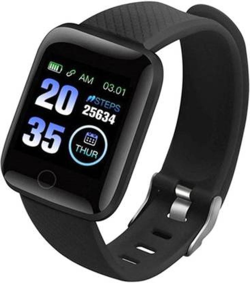 Buy Rudson ID116 Smart Watch for Men Women Fitness Tracker Smart Watch 1.3  inch Screen Blood Pressure Heart Rate Monitor Lite Exercise Smartwatch for  All Boys & Girls (Black) Online at Best