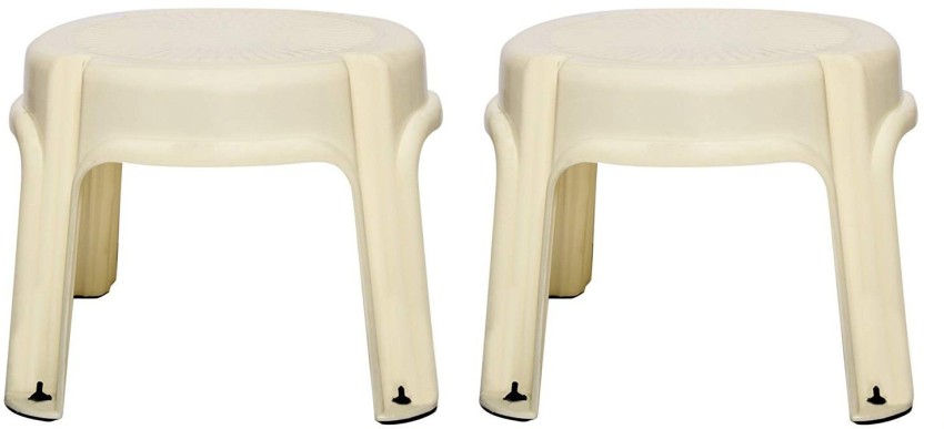 Round plastic store stool