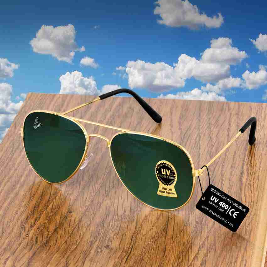 Buy PIRASO Aviator Sunglasses Green For Men & Women Online @ Best
