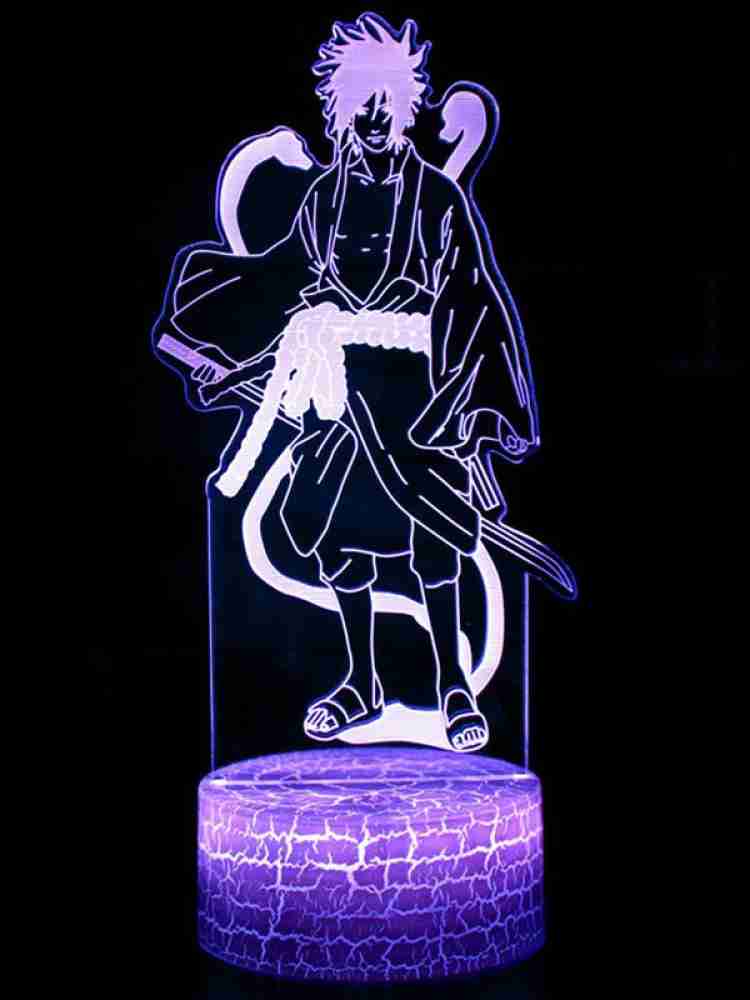 Kids Gift Anime Naruto Sasuke Night Light Touch Sensor Bedroom 3d Illusion  Night Light Ledanime Lamp Colorful Remote Control Night Light Home Gadgets