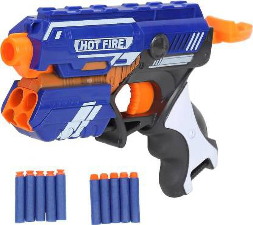 Kidz N Toys Manual Blaze Storm Gun Blaster with 10 Foam Bullets