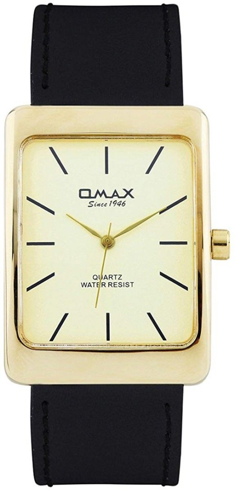 Omax watch discount quartz water resist