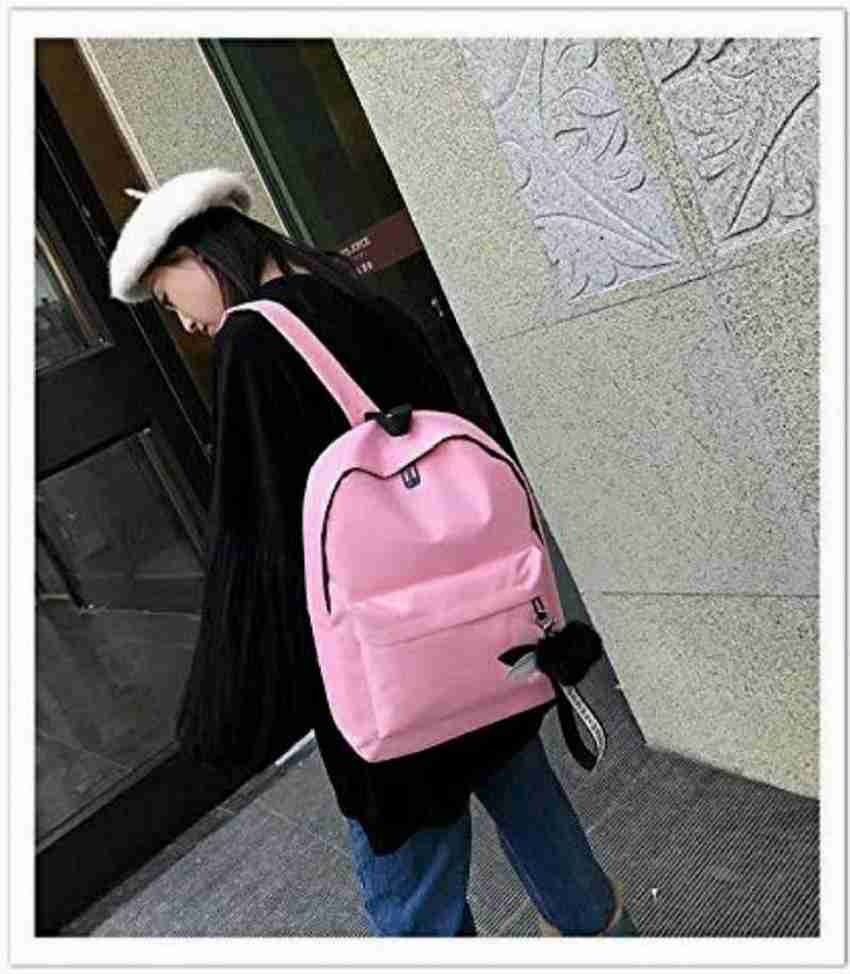 Posshusa College Backpack For Women 25 L Laptop Backpack Pink