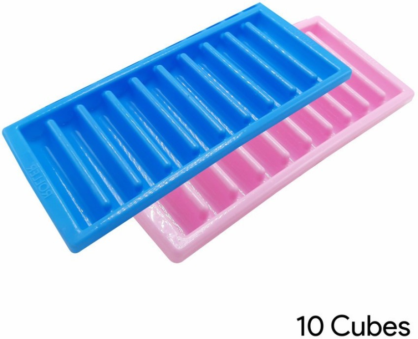 Reusable Silicone and Plastic Water Bottle Ice Cube Stick Tray, Ice Cubes  for Water Sports Bottle: 2 Pack