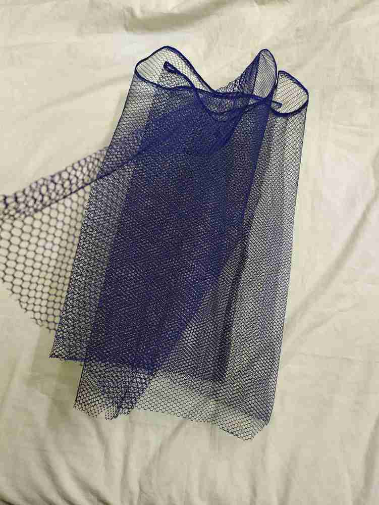 Navy blue store net fabric