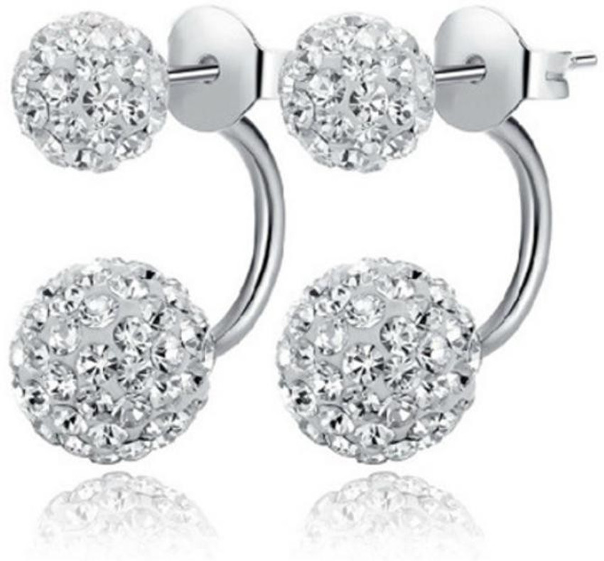 Aggregate 82+ platinum ball earrings best 3tdesign.edu.vn