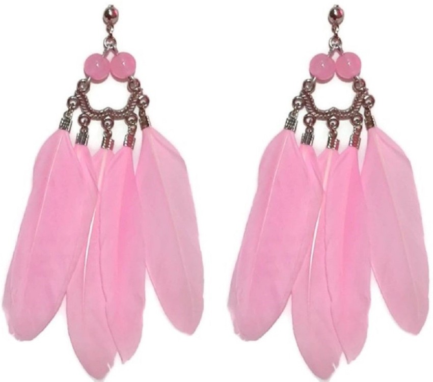 Feather earrings deals online flipkart