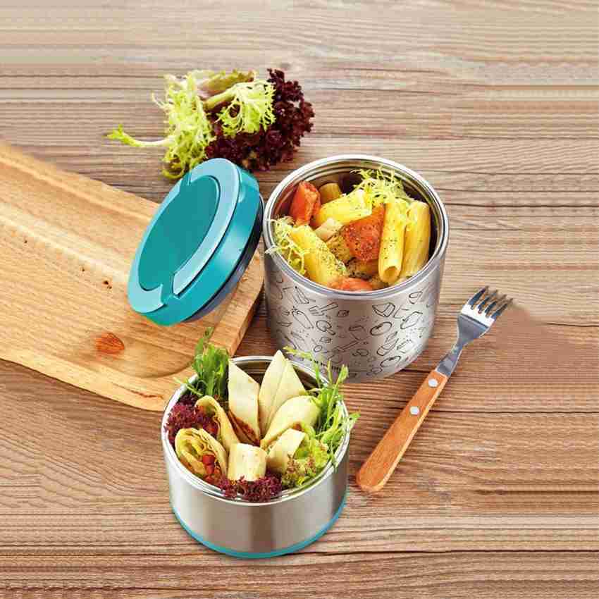 1pc Stainless Steel Insulated Soup Cup, Double Layer Insulation Lunch Box  For Office School