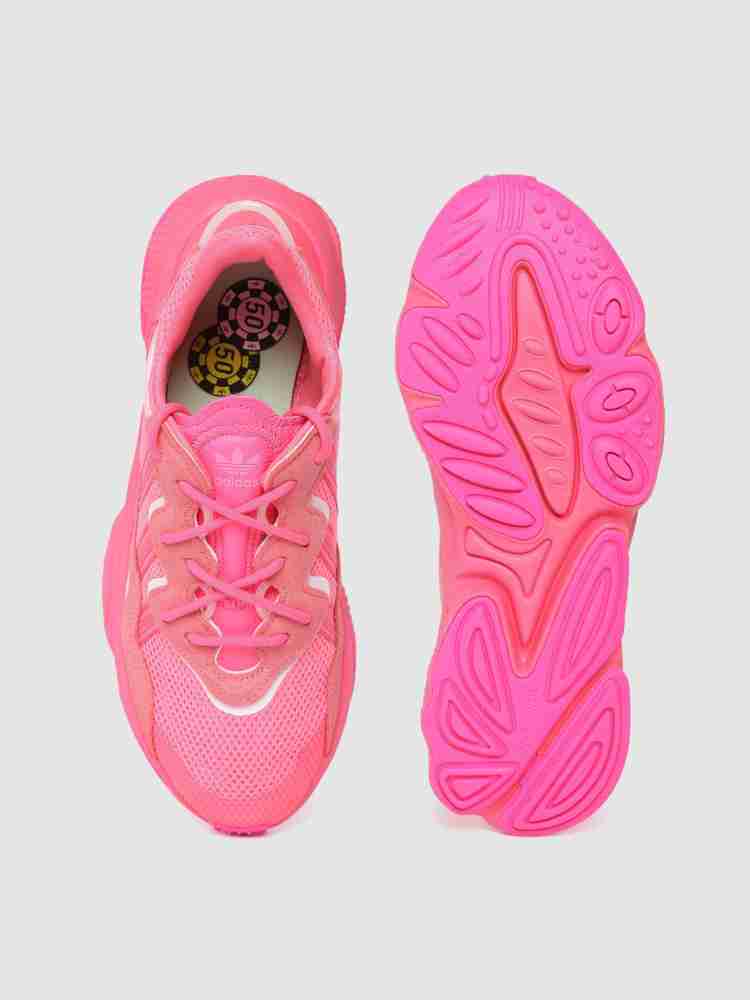 Adidas neon pink sales shoes