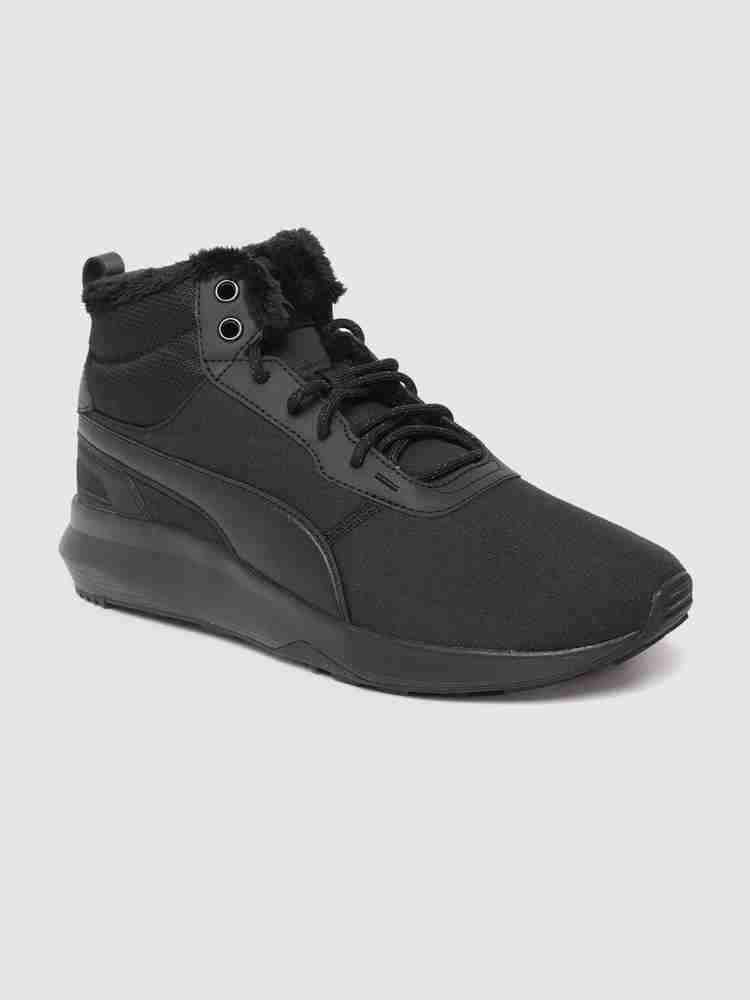 PUMA Unisex Black Solid Leather ST Activate Mid WTR Mid Top Sneakers Sneakers For Men Buy PUMA Unisex Black Solid Leather ST Activate Mid WTR Mid Top Sneakers Sneakers For Men Online at