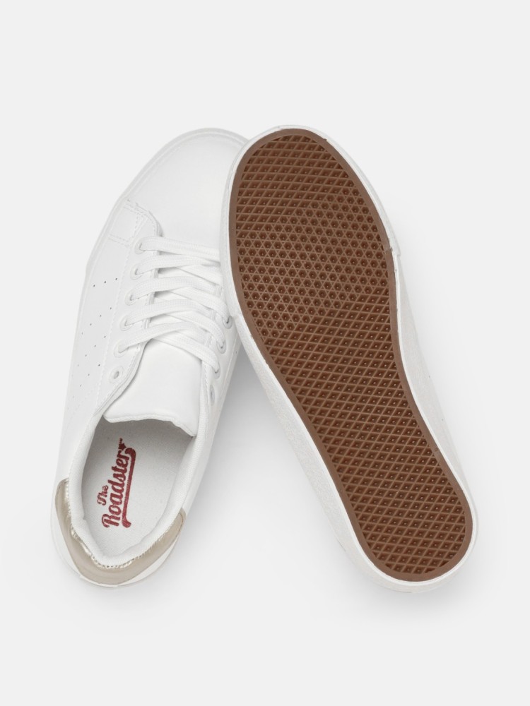 Roadster women white sneakers online