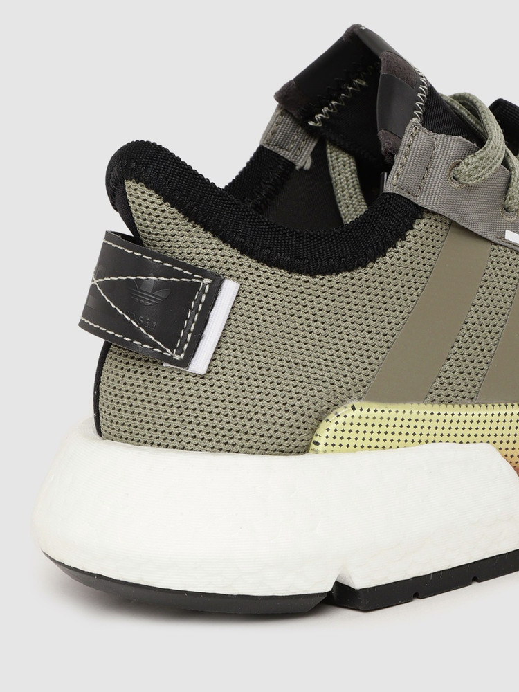 Olive green high top adidas online