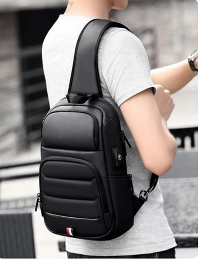 Brand Man Chest Bags Designer Shoulder Bag Husband Pu Leather Sling Bag for  Men 2023 Fashion Crossbody Handbag High Quality