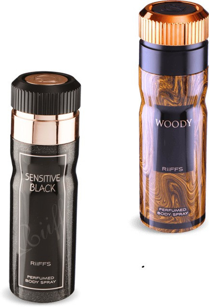 RiiFFS Sensitive Black Woody Perfume Body Spray For Men