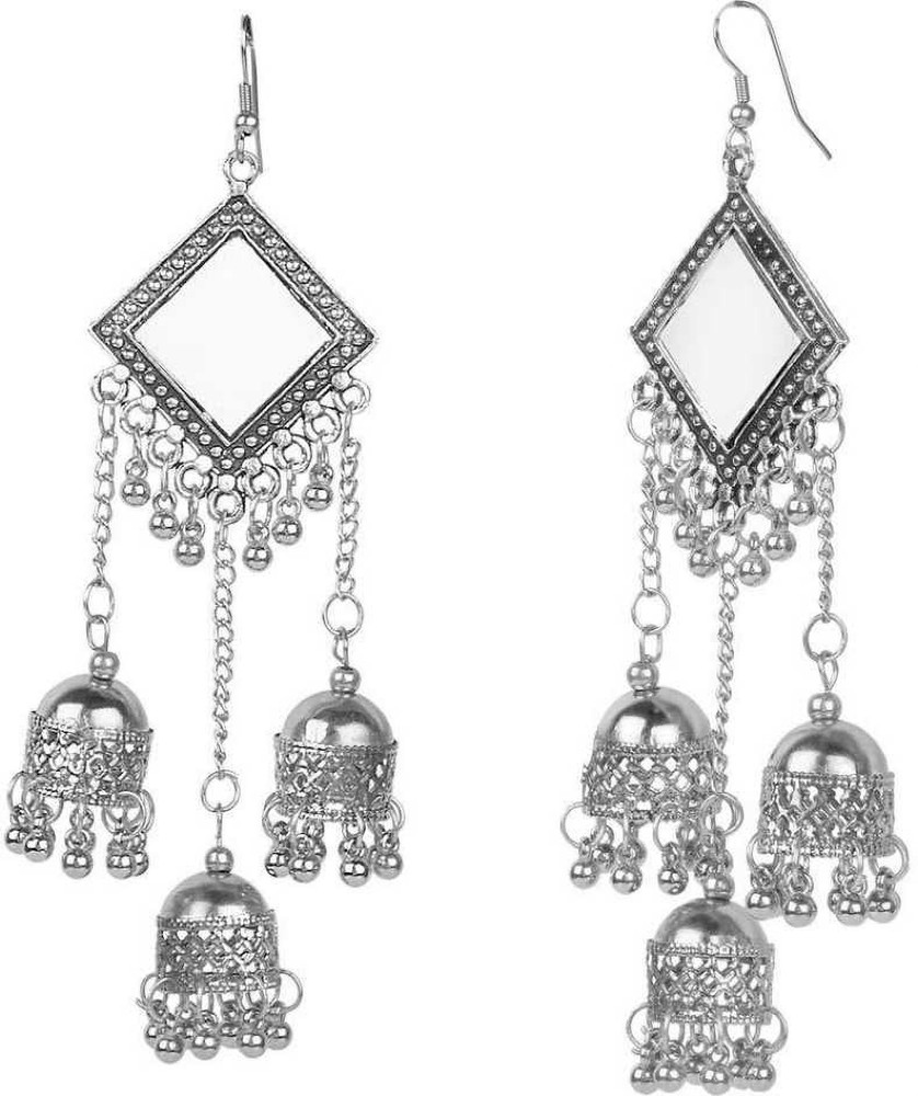 Mirror earrings flipkart sale