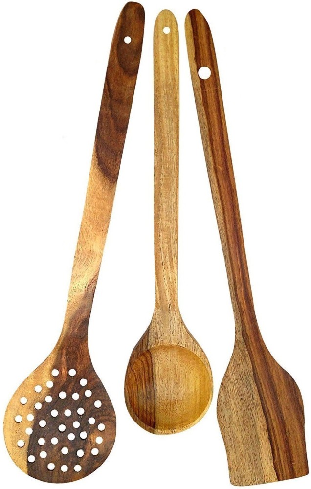 5pcs/pack Bamboo Wooden Measuring Spoon Set For Kitchen