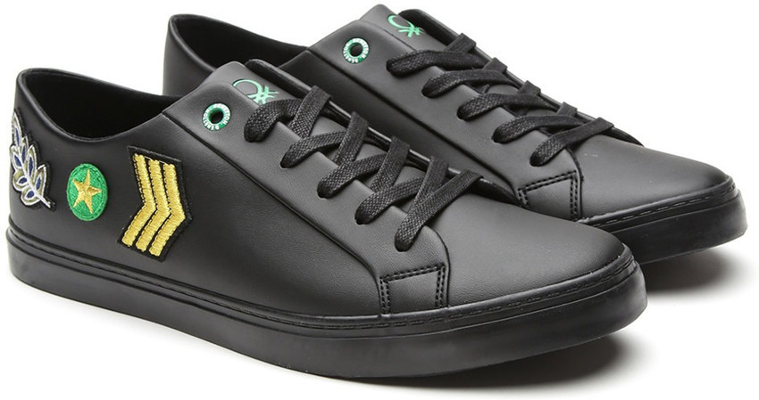 United Colors of Benetton Men Black Sneakers Sneakers For Men Buy United Colors of Benetton Men Black Sneakers Sneakers For Men Online at Best Price Shop Online for Footwears in