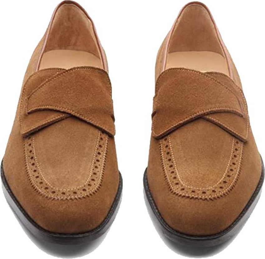 Mens tan deals penny loafers