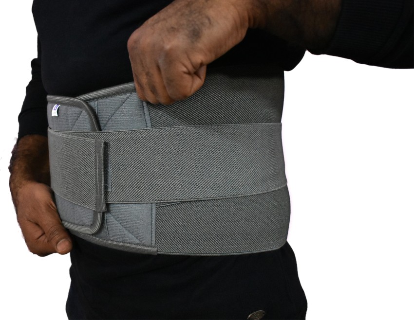 Buy AGARO Lumbo Sacral Belt with Double Strapping, Back Support for Lumbar  Spine, Lumber Support Belt for Pain Relief, Back Brace for Men and Women,  LS Belt, Large, Grey Online at Low