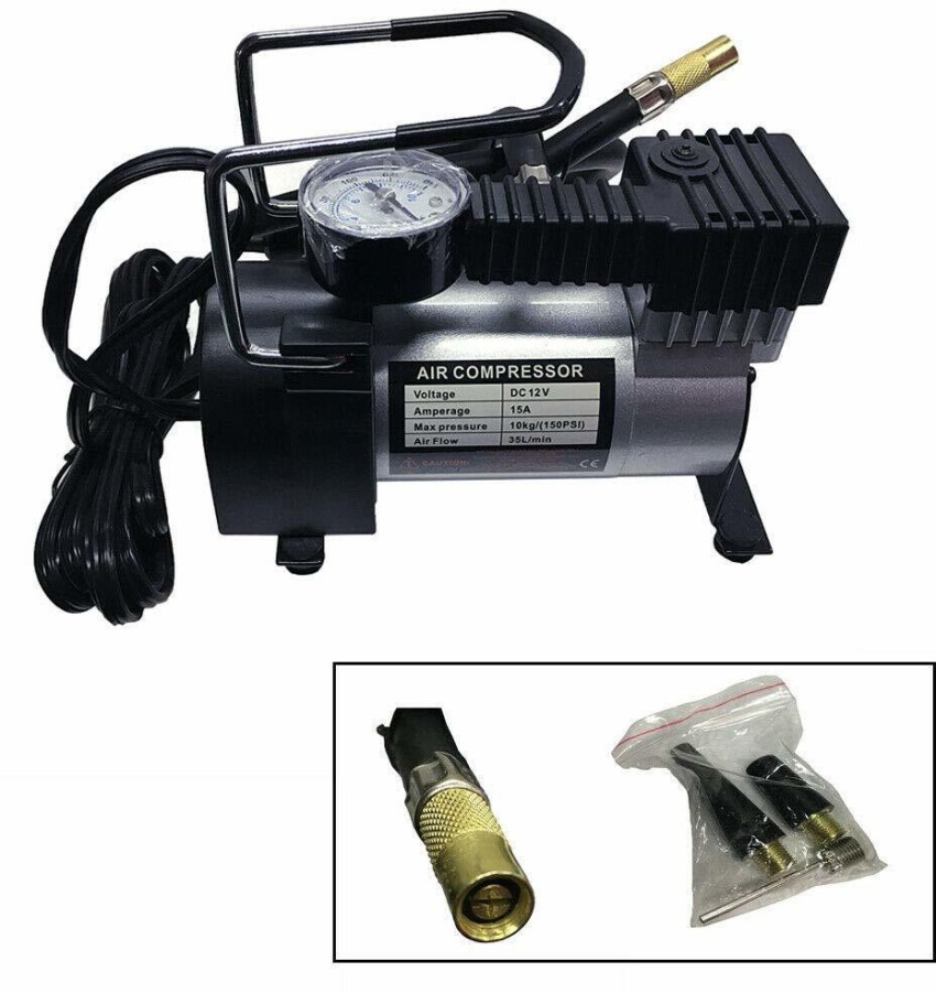 SILVER Analog 150 psi Tyre Air Pump for Car & Bike at Rs 950/piece