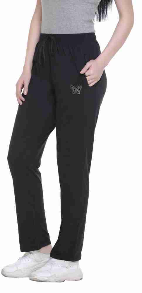 CUPID Women's Regular Fit Cotton Track Pants, Lower, Sports Trouser,Night  Pants, Joggers for Lounge n Gym Wear for Ladies_M to 7XL