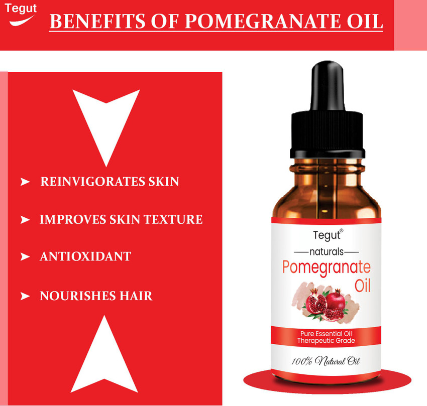 Tegut Pomegranate seed oil hair growth oil skin care products face care 30 ml Pack of 1 Price in India Buy Tegut Pomegranate seed oil hair growth oil skin care products
