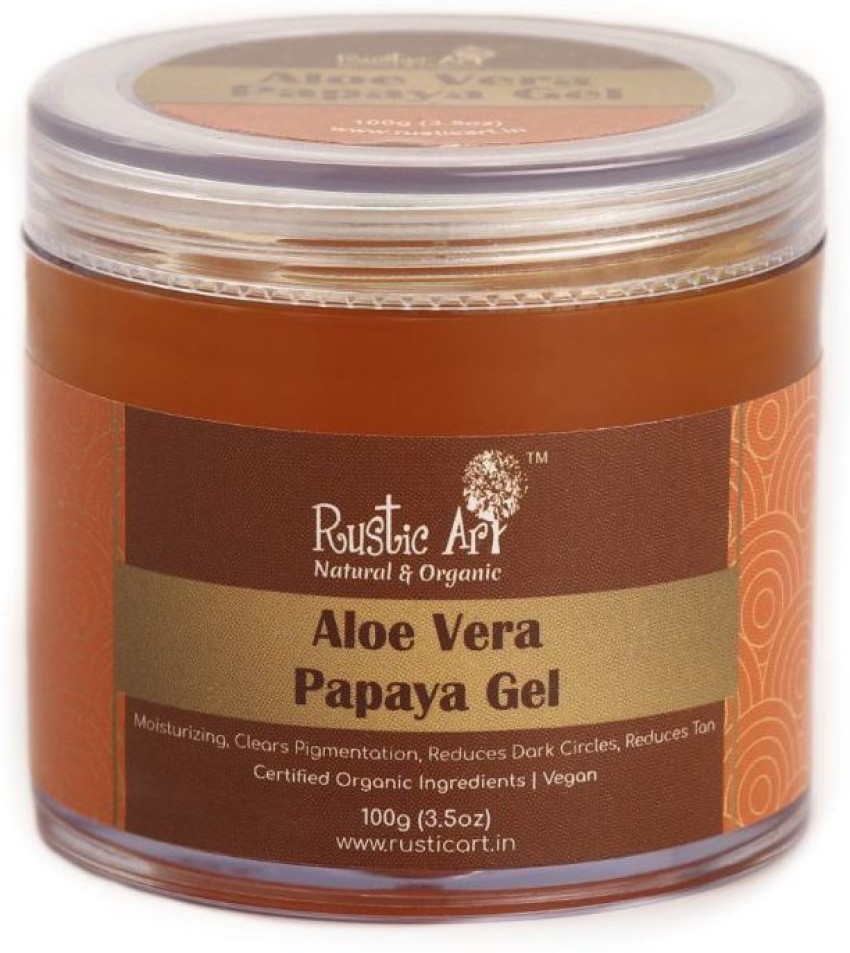 RUSTIC ART Aloe Vera Papaya Gel Price in India Buy RUSTIC ART