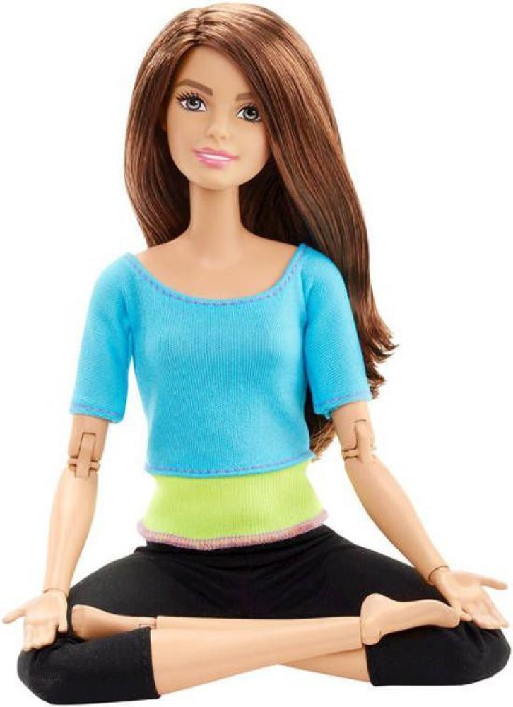 BARBIE Made To Move Yoga Doll, Blue Top - Made To Move Yoga Doll