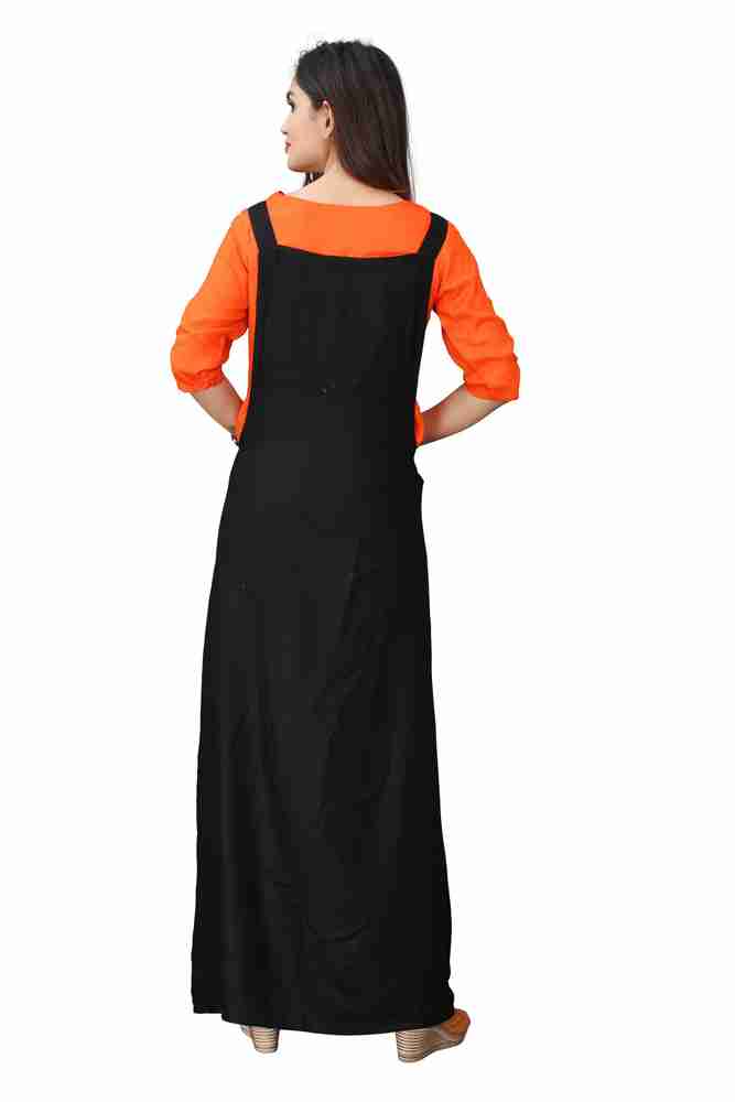 Dream Valley Women A-line Red, Black Dress - Buy Dream Valley 