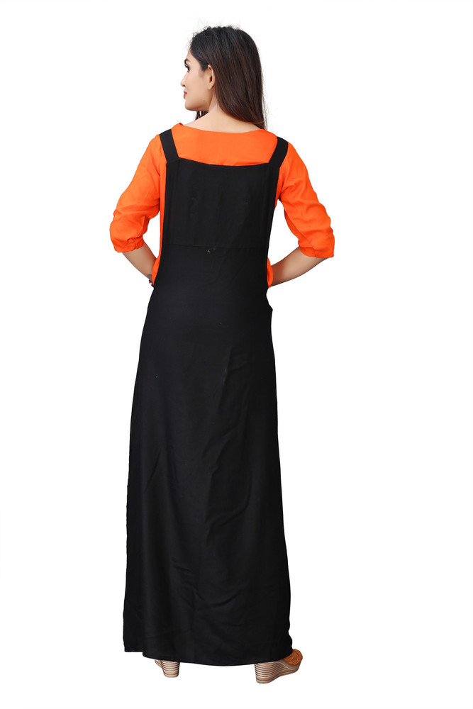 Dream Valley Women A-line Red, Black Dress - Buy Dream Valley 