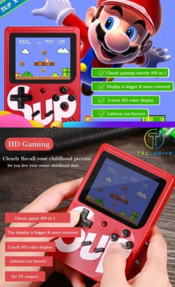 Sup 400 In 1 Games Retro Handheld Game Console With Remote Control at Rs  390, Mini Video Games Consoles in New Delhi