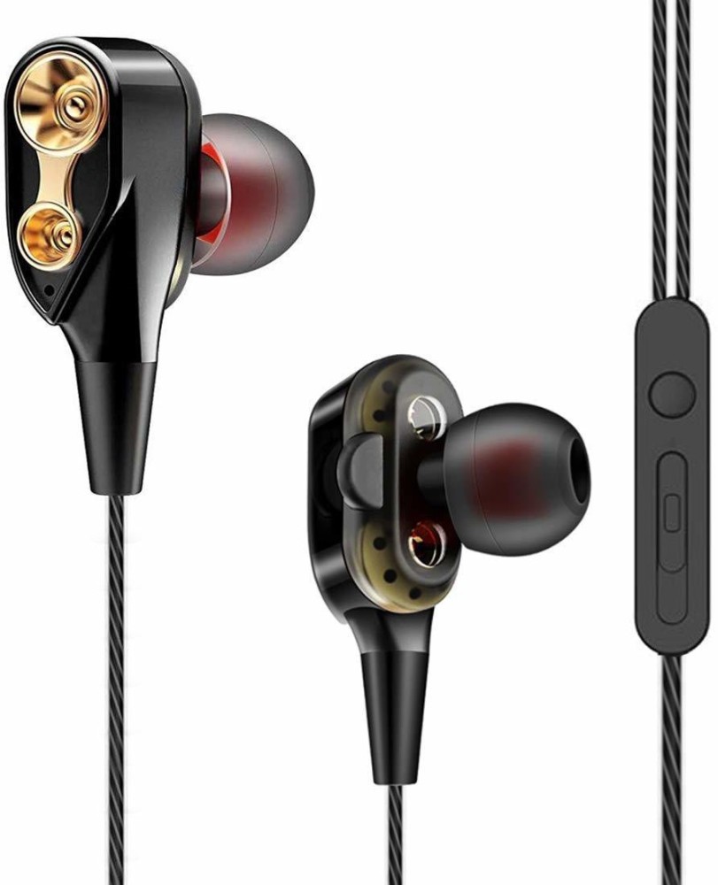 KONARRK Stereo Wired Earphone in Ear Headset Earbuds Bass Wired