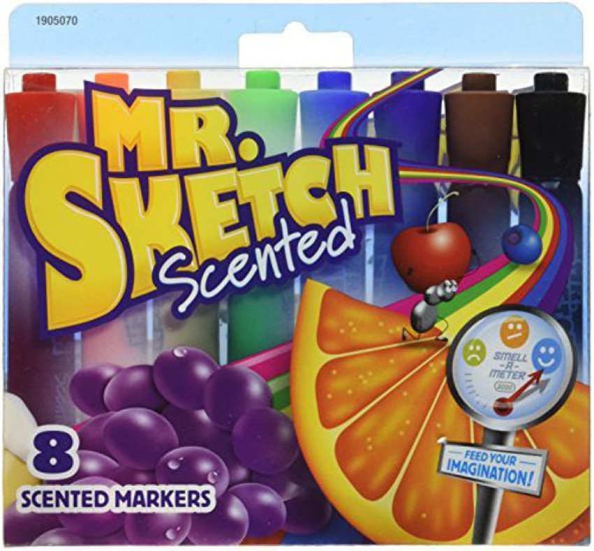 Mr. Sketch Scented Markers, Chisel Tip, Assorted Colors, 8 Pack